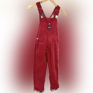 Vintage Madewell Boys Flannel Corduroy Overalls